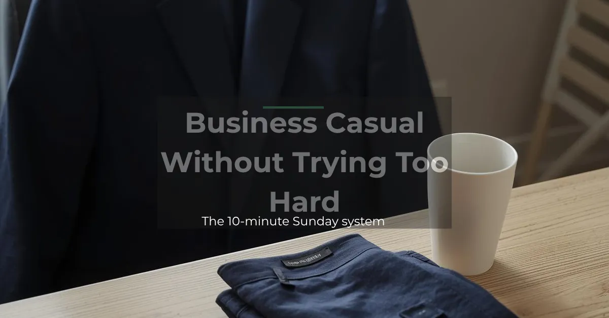 business casual without trying too hard men